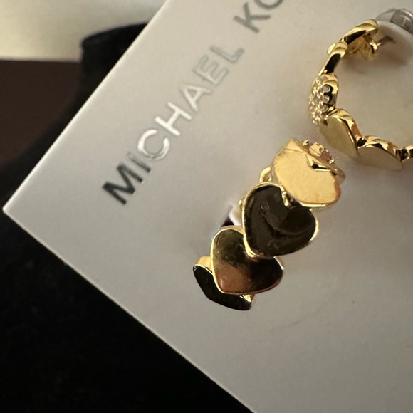 Micheal Kore Heart hoop earrings - Picture 6 of 7